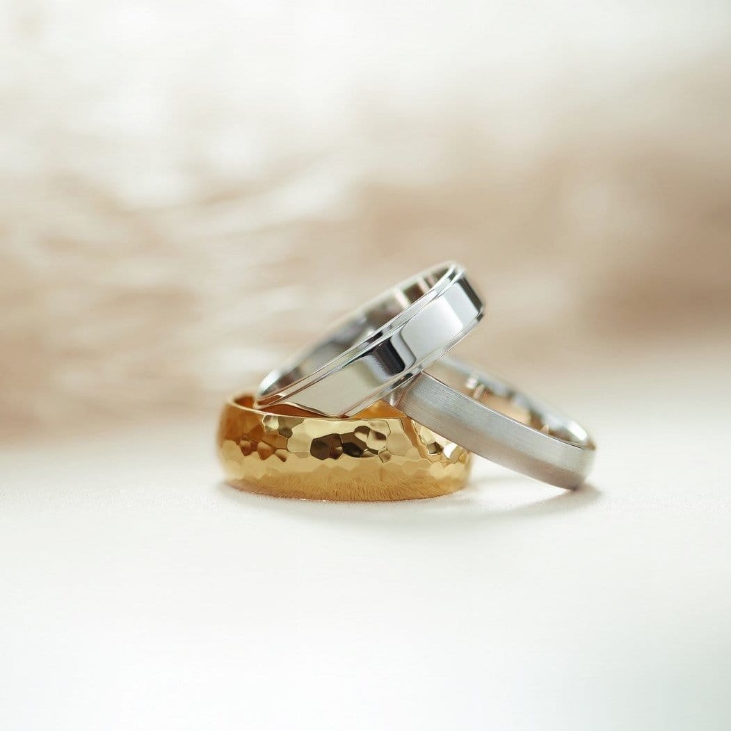 Men's Comfort Fit Classic Domed Wedding Band Ring by Nodeform