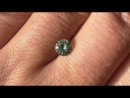 Round Green 5.4mm/0.74ct Madagascar Sapphire M1 Untreated Loose Gemstone