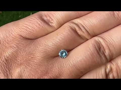 Round Steely Blue 5.5mm/0.75ct Madagascar Sapphire M3 Untreated Loose Gemstone