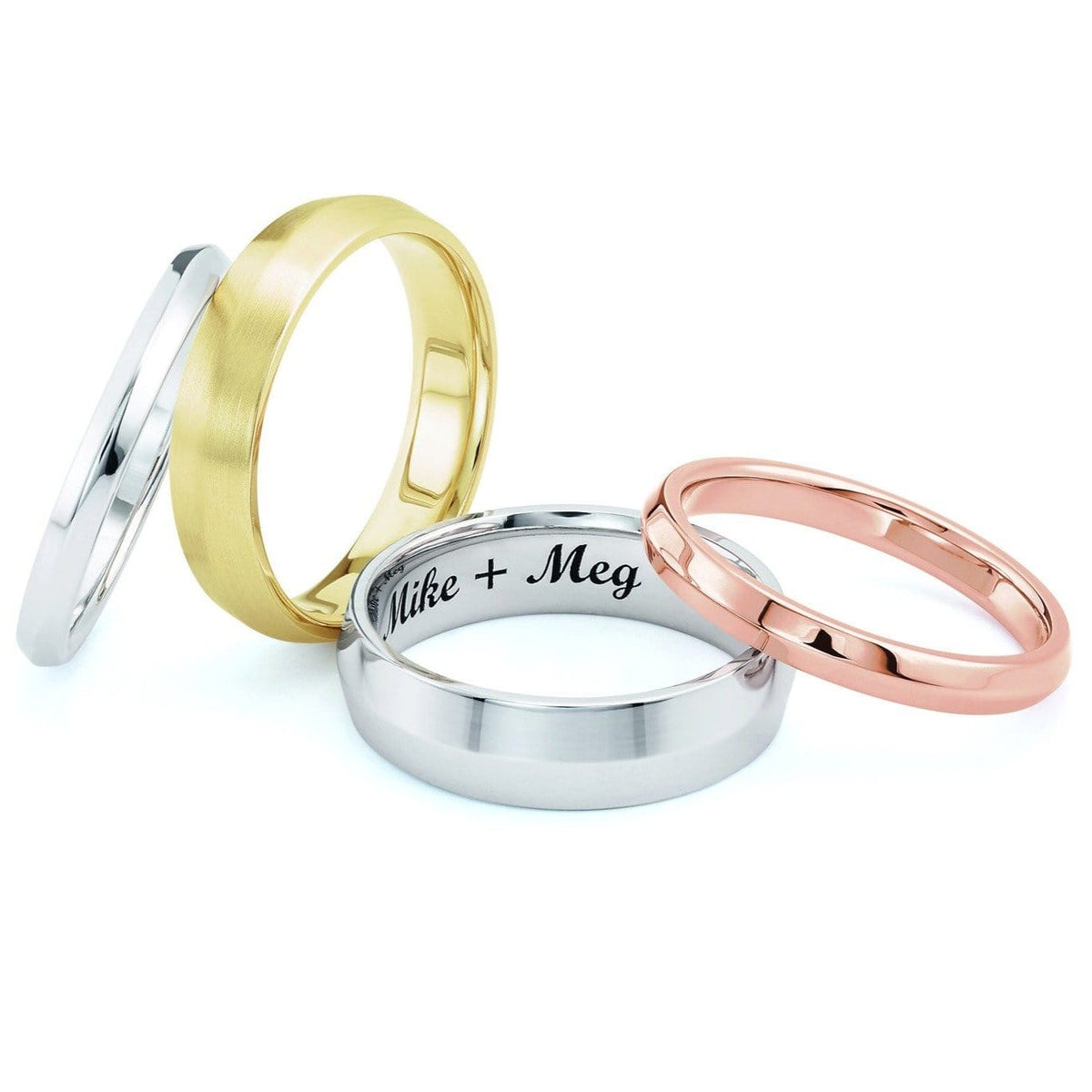 Knife Edge Comfort-fit Men's Wedding Band Ring by Nodeform