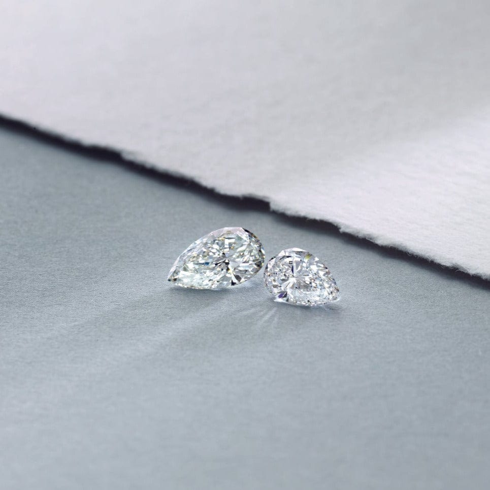 Pear Cut Lab Created Diamond Loose Stone Loose Gemstone by Nodeform