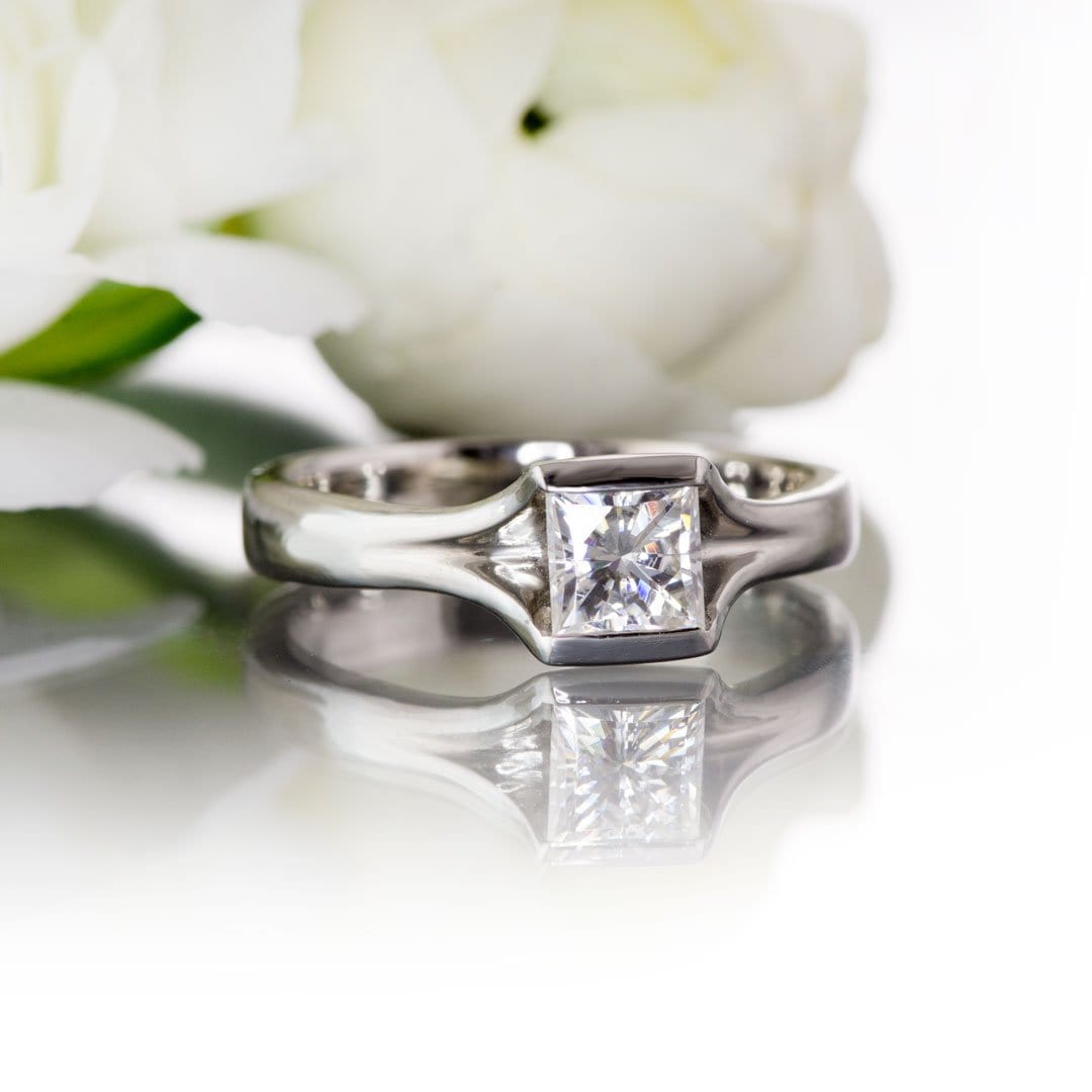 Princess Cut Lab Created Diamond Loose Stone Loose Gemstone by Nodeform