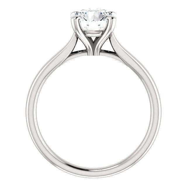 Amelia Prong Set Cathedral Solitaire Engagement Ring - Setting only Ring Setting by Nodeform