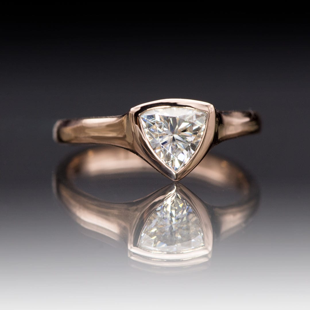 Trillion Cut Moissanite Stone Loose Gemstone by Nodeform