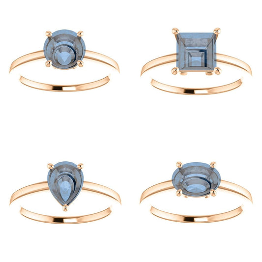 Sophia Prong Set Low Basket Solitaire Engagement Ring - Setting only Ring Setting by Nodeform