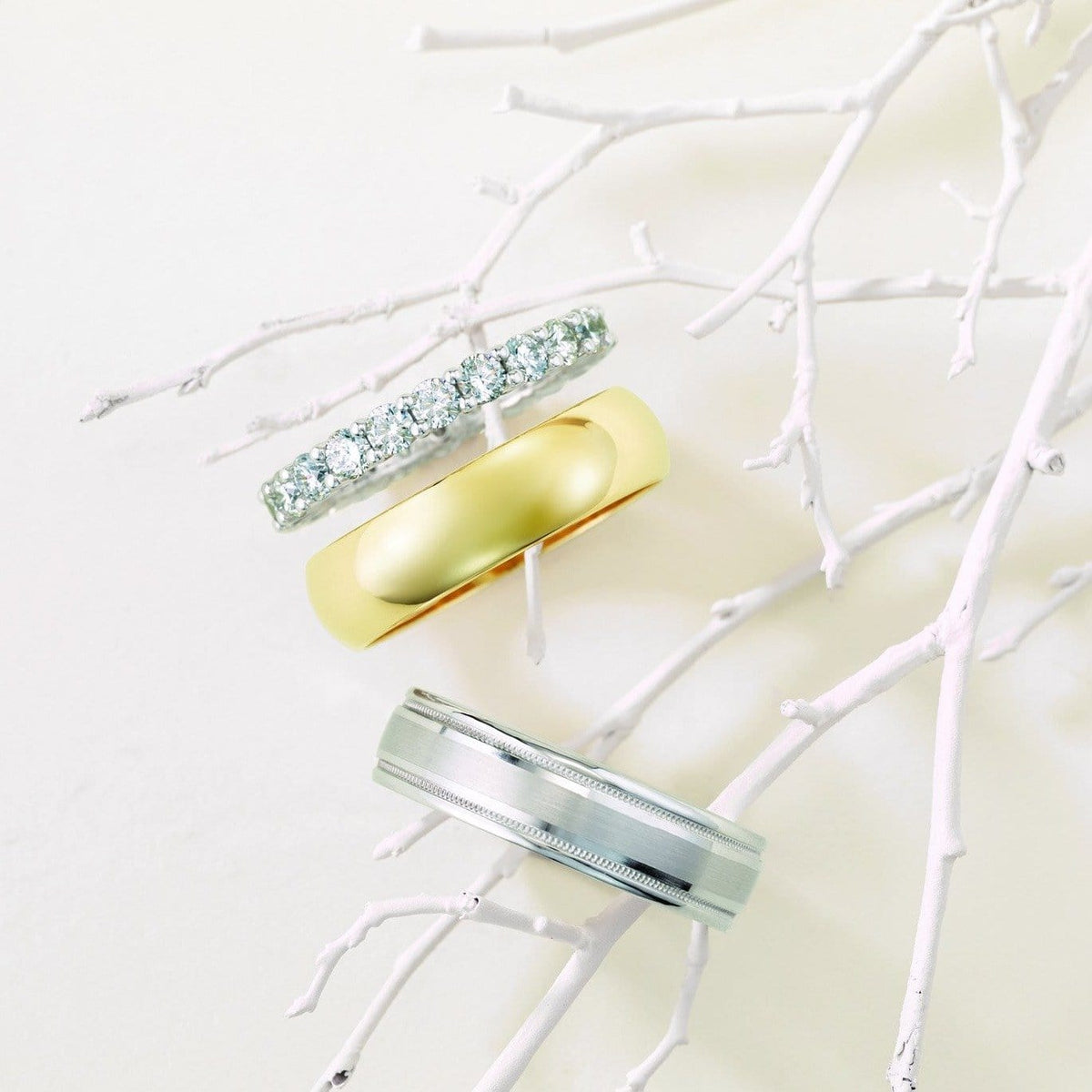 Wide Slightly Domed Modern Simple Wedding Band Ring by Nodeform