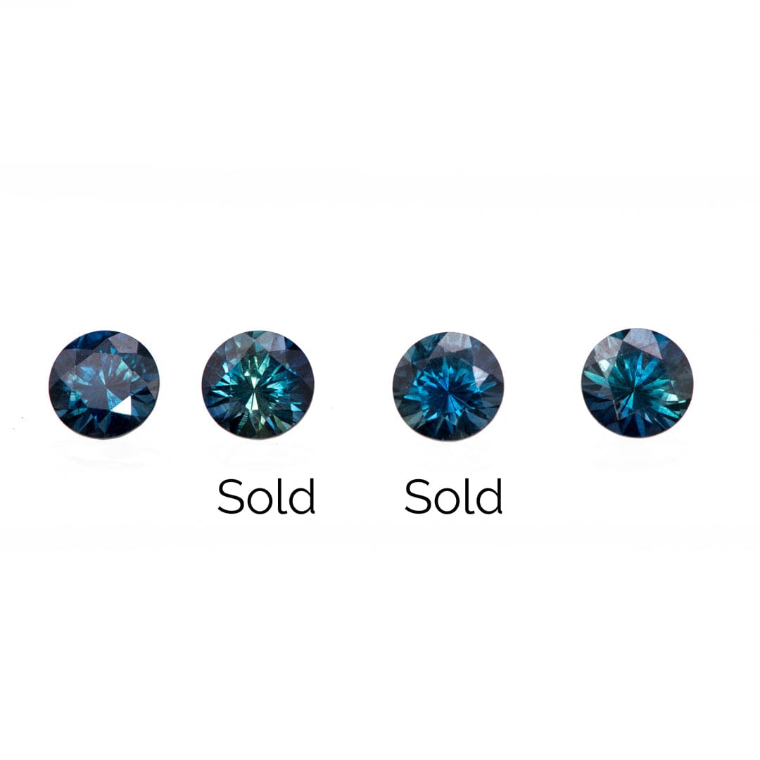 Round BLUE AUSTRALIAN KINGS PLAINS SAPPHIRE 5mm/0.53ct Fair Trade Loose Gemstone 5mm/0.53ct Blue Fair Trade Autralian Sapphire Loose Gemstone by Nodeform
