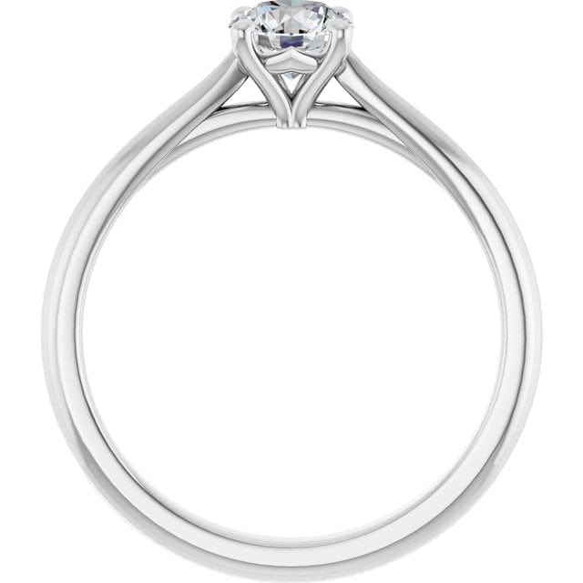 Prong Set Old European Cut Moissanite Julia Solitaire Engagement Ring Ring by Nodeform