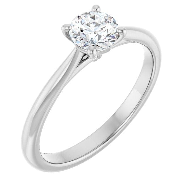 Prong Set Old European Cut Moissanite Julia Solitaire Engagement Ring Ring by Nodeform