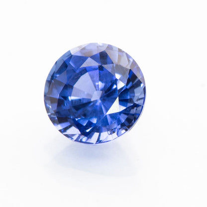 7mm/1.85ct Round Cut Lab Created Blue Sapphire Chatham Gemstone Loose Gemstone by Nodeform