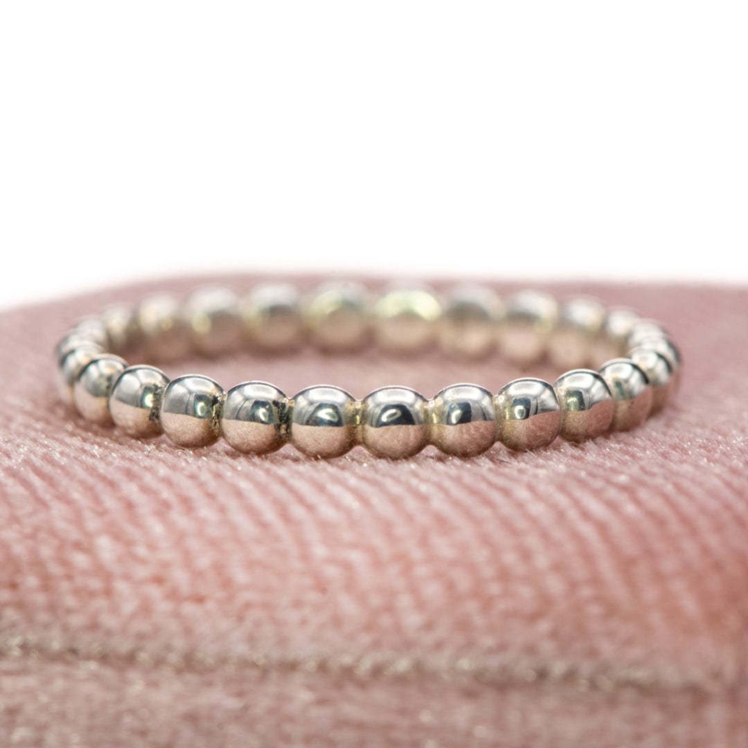 Eternity Ball Ring, Two Tone Multi Band Ring, Intervined Rings, Sterling store Silver and Gold Filled Stacking Ring, Four Band Rings, Bead Ring