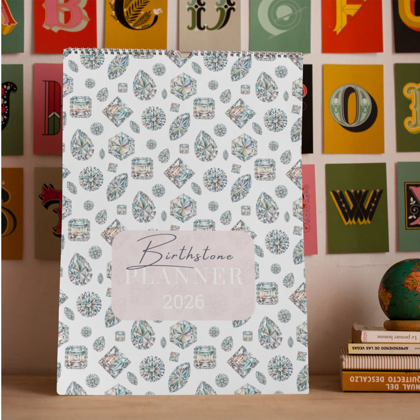 Birthstone Wall Calendar & Planner (2026)