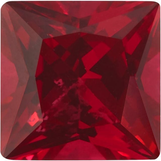 Princess Cut Square Lab Created Ruby Gemstone – Nodeform