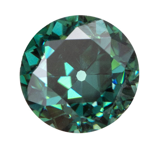 Round 6.2mm/1ct Green OEC Moissanite Stone Loose Gemstone by Nodeform