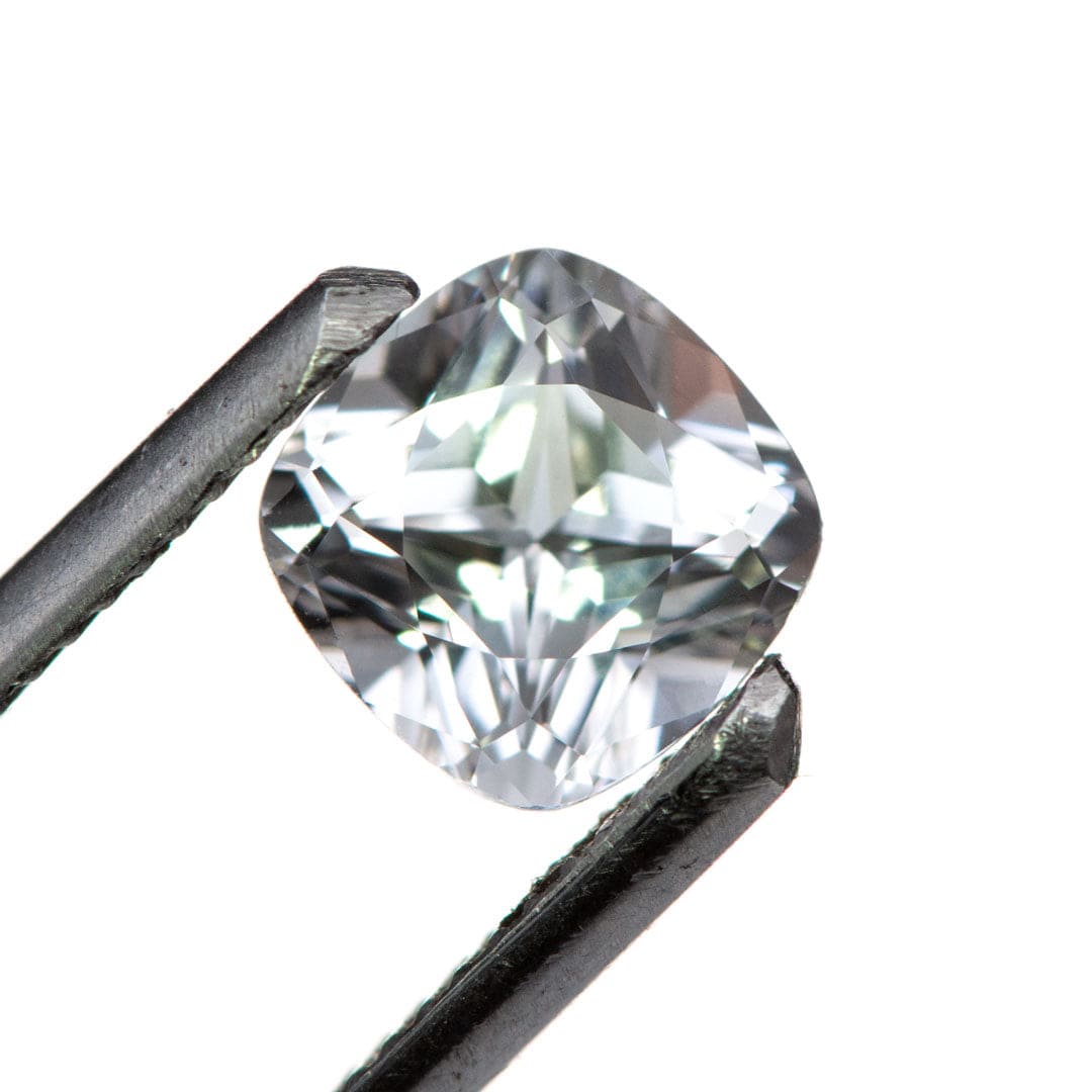 6mm/1.4ct Square Cushion Cut Lab Created White Sapphire Gemstone Loose Gemstone by Nodeform