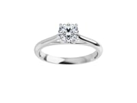 Cathryn Prong Set Cathedral Solitaire Engagement Ring - Setting only