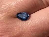9x6mm/1.5ct Pear Blue-Gray Moissanite Loose Stone