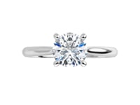 Prong Set Old European Cut Moissanite Julia Solitaire Engagement Ring