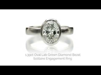 Signature Bezel Set Solitaire Engagement Ring - Setting only