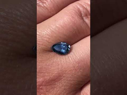 Pear Blue-Gray Moissanite Loose Stone