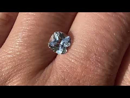 6mm/1.4ct Square Cushion Cut Lab Created White Sapphire Gemstone