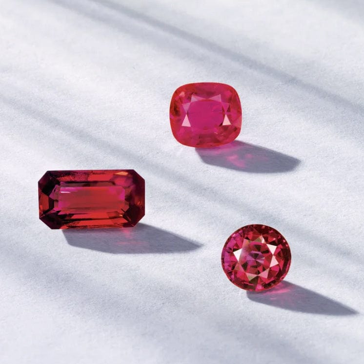 Cushion Cut Lab Created Ruby Gemstone Loose Gemstone by Nodeform