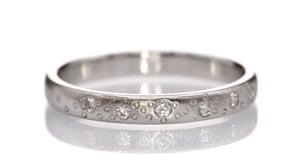 Diamond Star Dust Wedding Ring