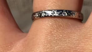 Diamond Star Dust Wedding Ring
