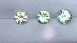 Round Cut Greenish-Cream 5mm/0.6ct Fair Trade Montana Sapphire #GR1 Loose Gemstone