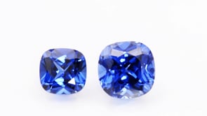 Square Cushion Cut Lab Created Blue Sapphire Gemstone
