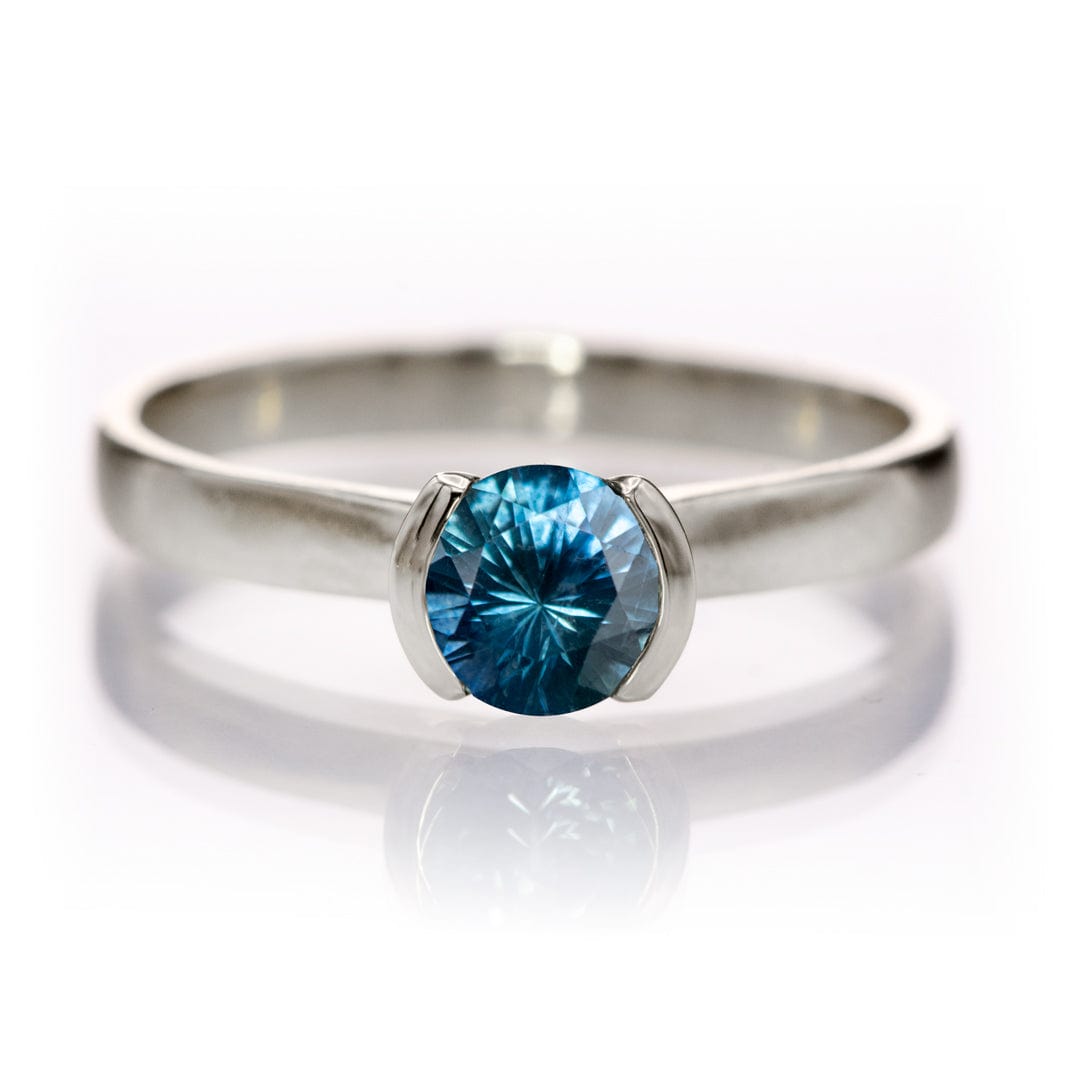 Round Blue 5mm/0.6ct Malawi Sapphire B2 Fair Trade Loose Gemstone Loose Gemstone by Nodeform
