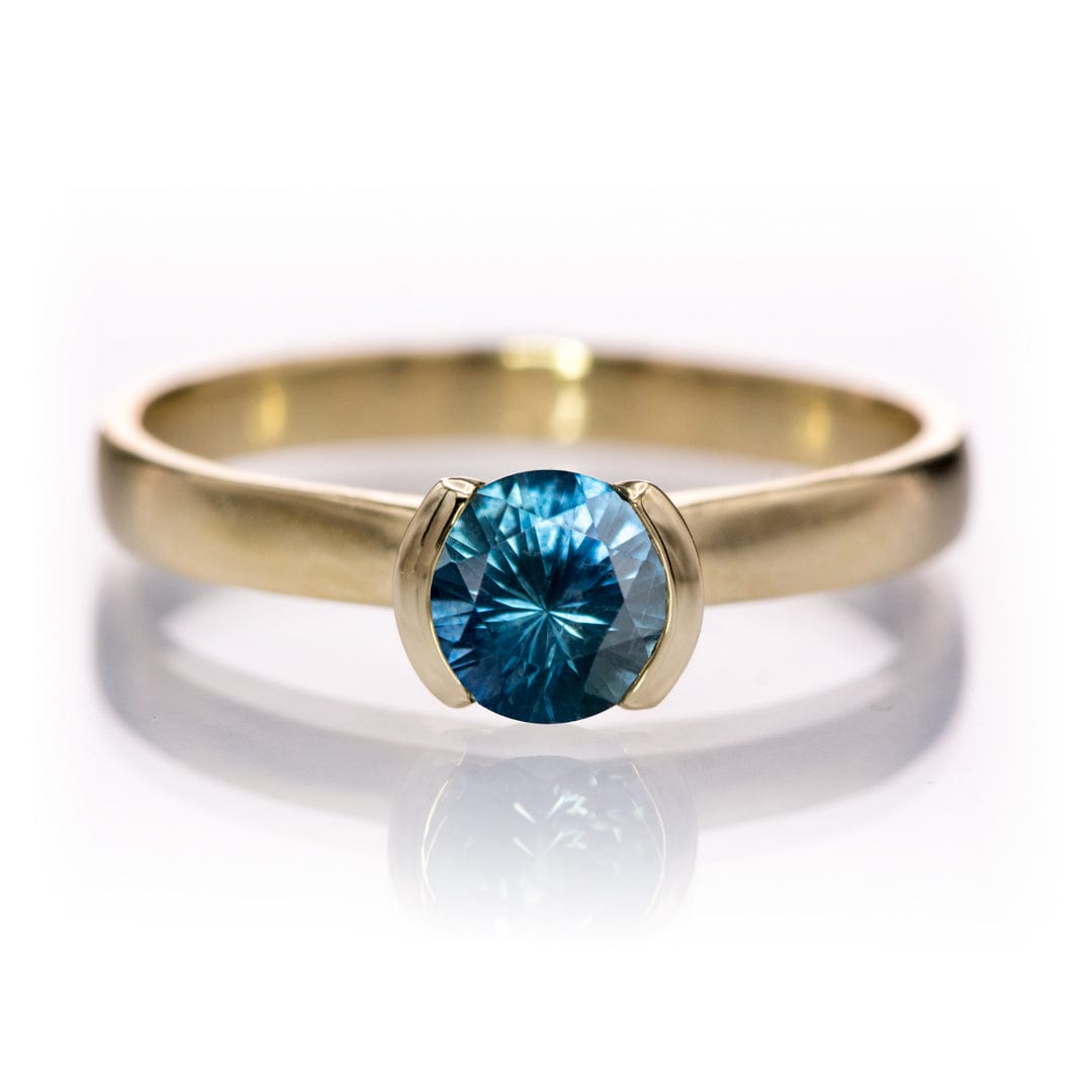 Round Blue 5mm/0.6ct Malawi Sapphire B2 Fair Trade Loose Gemstone Loose Gemstone by Nodeform
