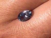Oval Purple-gray 8.2x5.7mm/1.39ct Natural Tanzania Sapphire Loose Gemstone