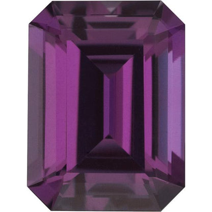 Emerald Cut Lab Created Alexandrite Gemstone Loose Gemstone by Nodeform