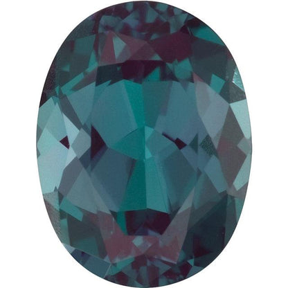 Oval Cut Lab Created Alexandrite Gemstone Loose Gemstone by Nodeform
