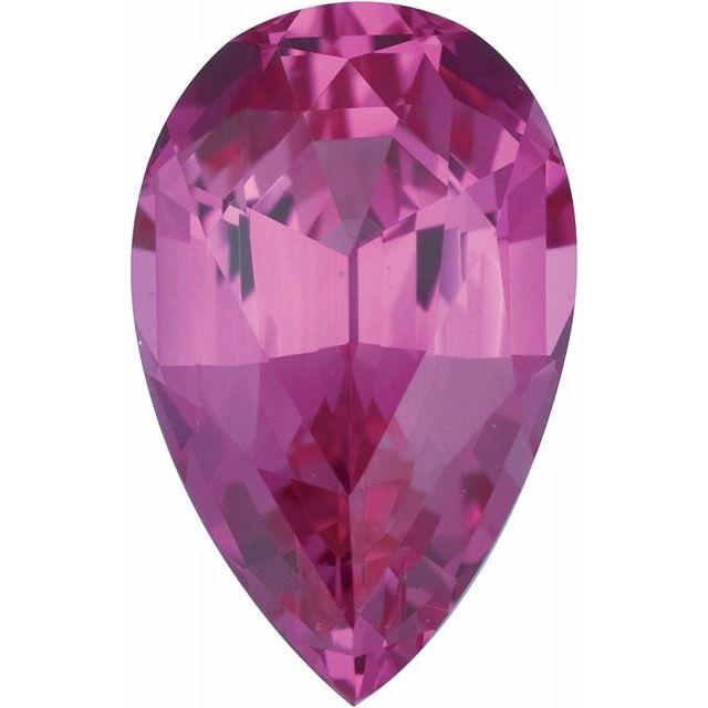 Pear Cut Lab Created Pink Sapphire Gemstone Loose Gemstone by Nodeform