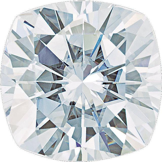 Square Cushion Cut Moissanite Stone 4mm/0.3ct Forever One Moissanite / Near-colorless (GHI Color) Loose Gemstone by Nodeform