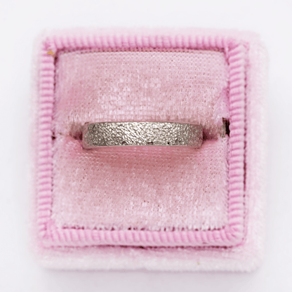 Narrow Fine Hammer Texture Wedding Ring Band Ring by Nodeform