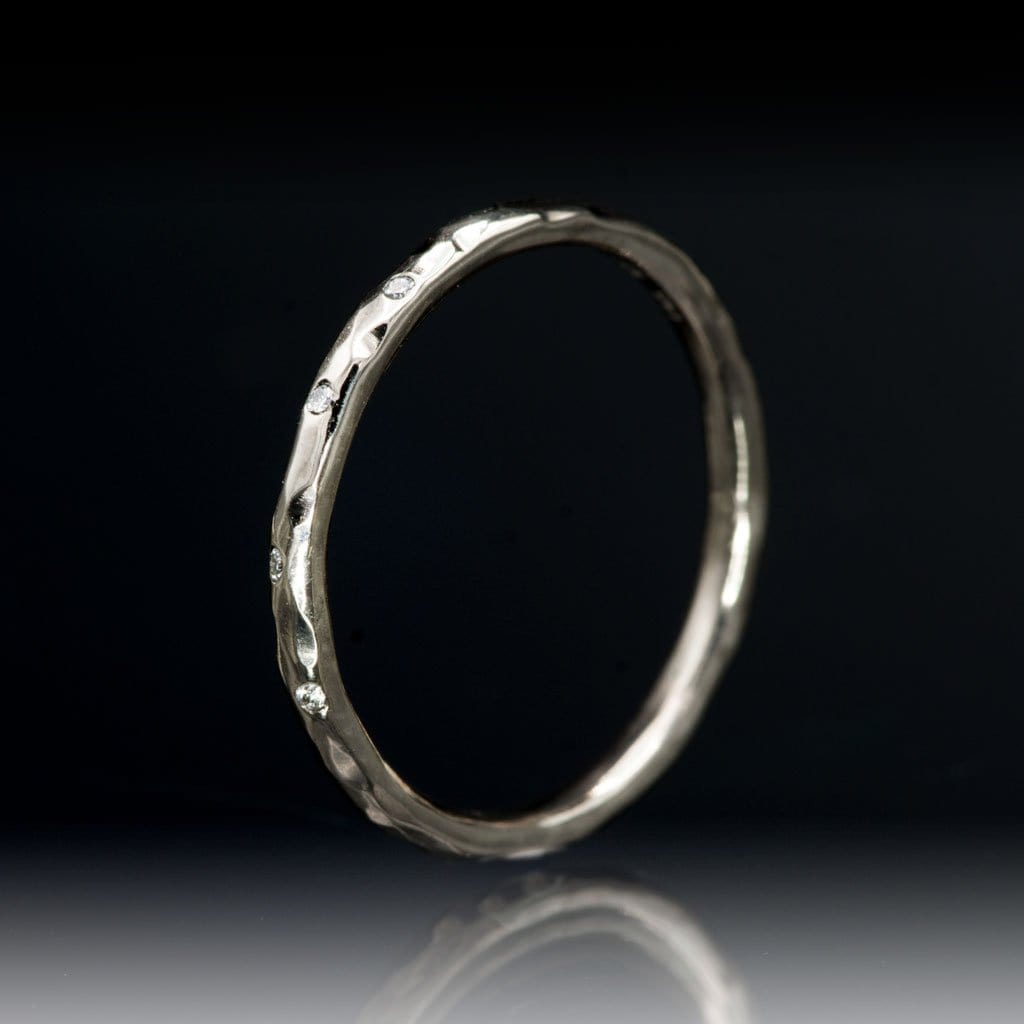 Super thin platinum sales wedding band