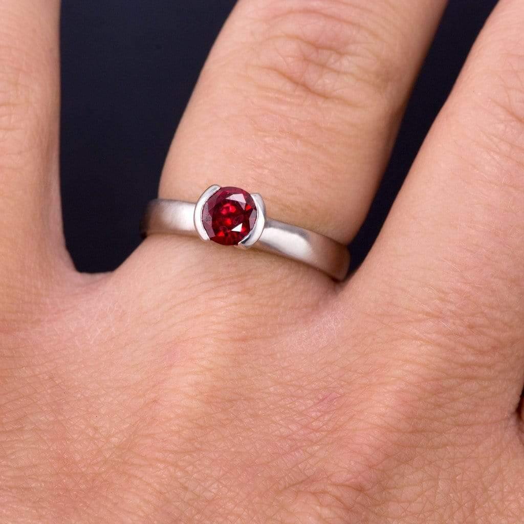 Kay Lab-Created Ruby & White Lab-Created Sapphire Cocktail Ring Sterling  Silver | CoolSprings Galleria