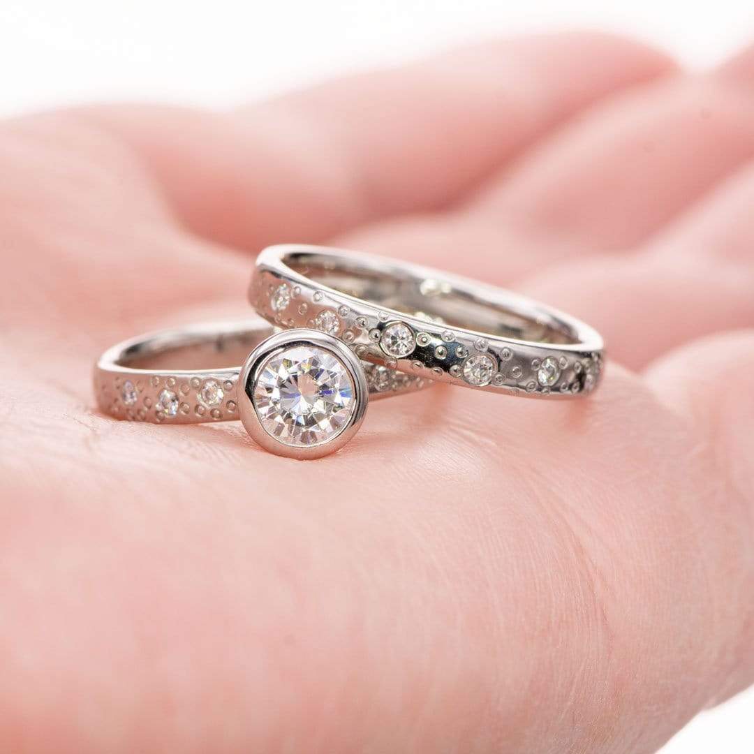 Diamond Star Dust Wedding Ring Ring by Nodeform