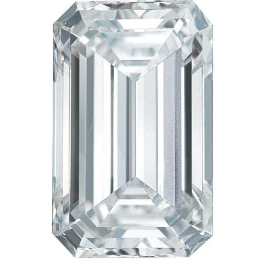 Emerald Cut Lab Created Diamond Loose Stone Loose Gemstone by Nodeform