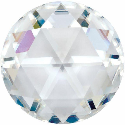 Round Rose Cut Moissanite Stone 5 mm/0.24ct Moissanite / Near-colorless (GHI Color) Loose Gemstone by Nodeform