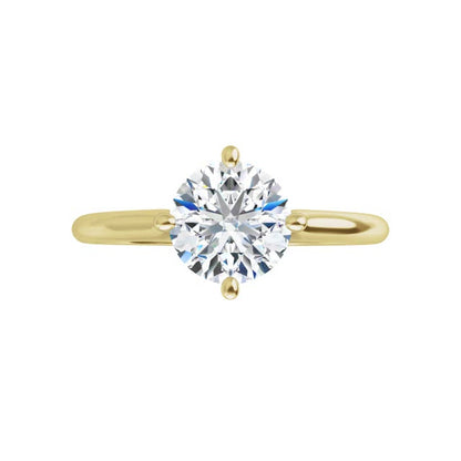 Cora Prong Set Compass Basket Solitaire Engagement Ring - Setting only