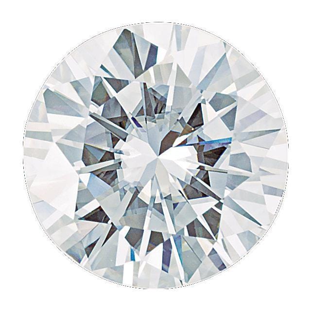 Round Brilliant Cut Moissanite Stone 5mm/0.41ct Forever One Moissanite / Near-colorless (GHI Color) Loose Gemstone by Nodeform