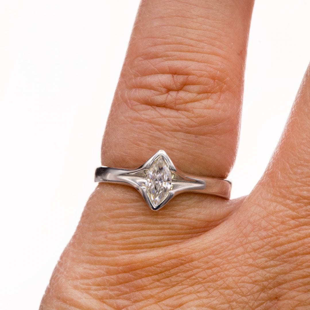 Marquise Cut Lab Created Diamond Loose Stone Loose Gemstone by Nodeform