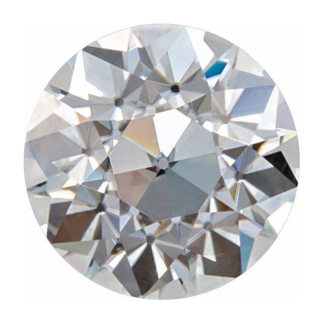 Round Old European Cut OEC Moissanite Stone 4mm/0.25ct Forever One Moissanite / Near-colorless (GHI Color) Loose Gemstone by Nodeform