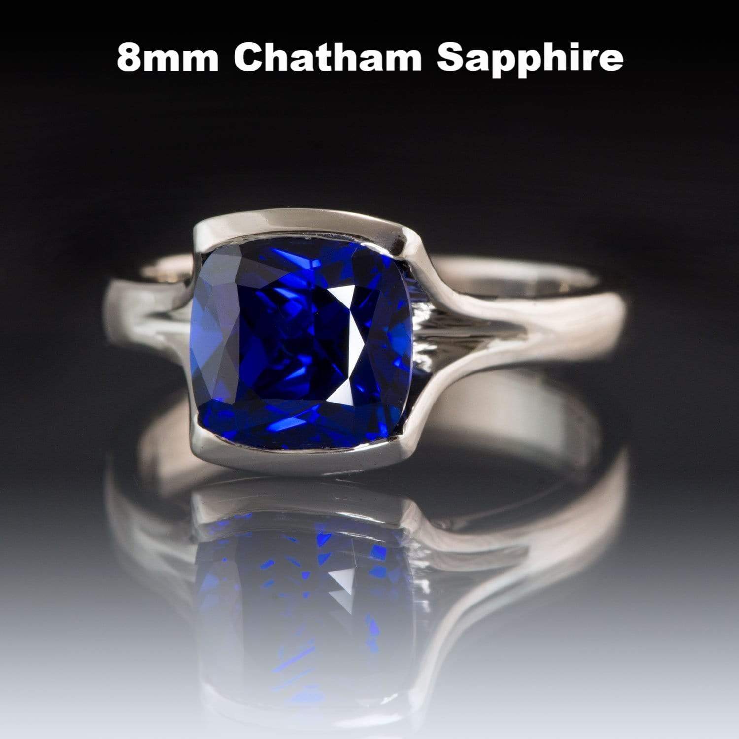 Men's Lab-Created Blue Sapphire & Lab-Created White Sapphire