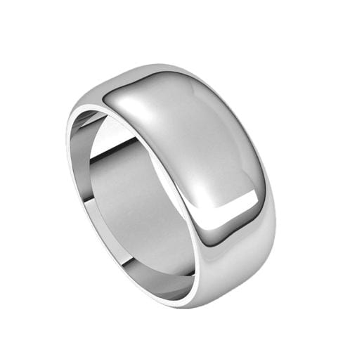 Wide Slightly Domed Modern Simple Wedding Band 8mm / Sterling Silver Ring by Nodeform
