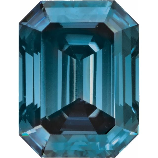 Emerald Cut Blue-Gray Moissanite Loose Stone – Nodeform